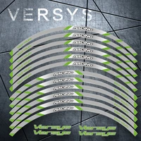 motorcycle front and rear wheels edge outer rim sticker reflective stripe wheel decals for kawasaki versys