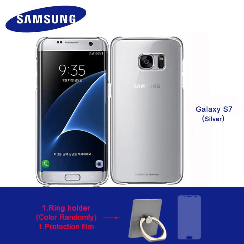 2 add 2 Accessories Подлинный samsung чехол для смартфона Galaxy S7 higt-качество ПК анти-капля Гальваника прозрачный чехол 3 Аксессуары - Цвет: 2 add 2 Accessories