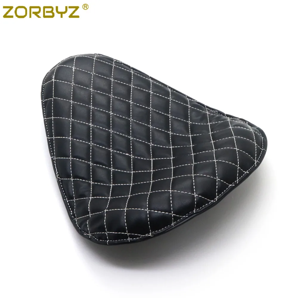 ZORBYZ мотоциклетный черный PU кожаный Алмазный соло пружина и кронштейн для Harley Chopper