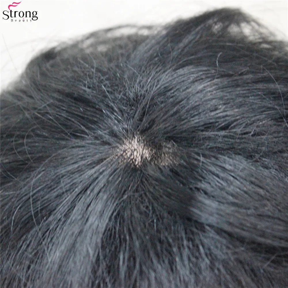StrongBeauty женские парики коричневый/Блонд микс короткий прямой натуральный синтетический парик