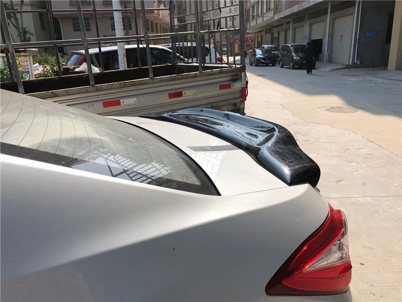 Использовать для Toyota corolla спойлер 15 16 17 18 год Левин Глянцевая углеродное волокно/FRP заднее крыло R стиль аксессуары