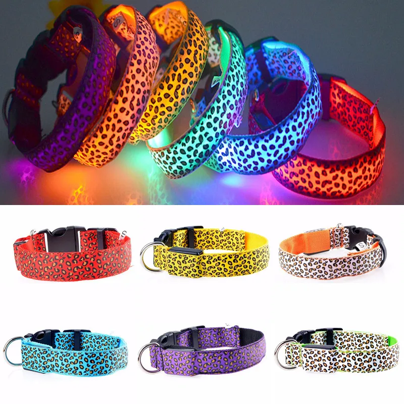 Ошейник для собак FML Leopard 2 5 см светодиодный режима|led pet dog collar|dog collarpet collar |