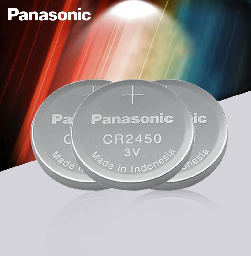 3 шт. новый оригинальный Panasonic CR2450 CR 2450 3V литиевая батарея таблеточного типа