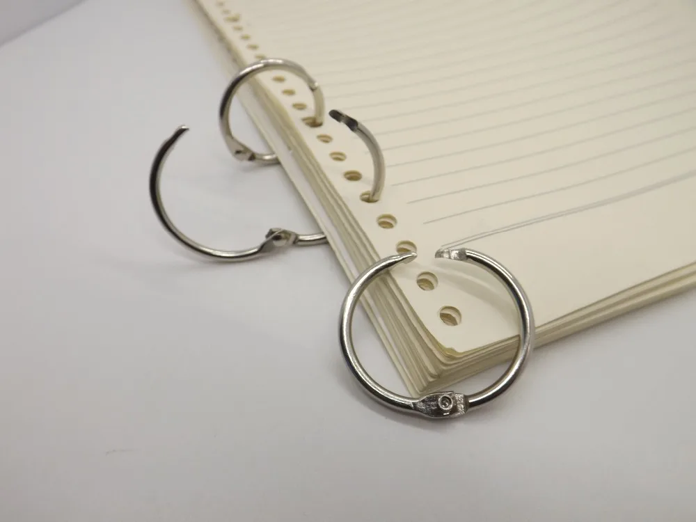Производитель Прямые office binder кольцо 10 шт./упак. открытка коллекция кольцо покрытие никелем Notebook привязки кольцо