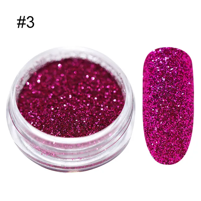 glitter3 2 г Блестящий сахарный порошок для ногтей белый черный блеск для ногтей пигмент пыль голографический лазер для гель-лака декоративные советы - Цвет: glitter3