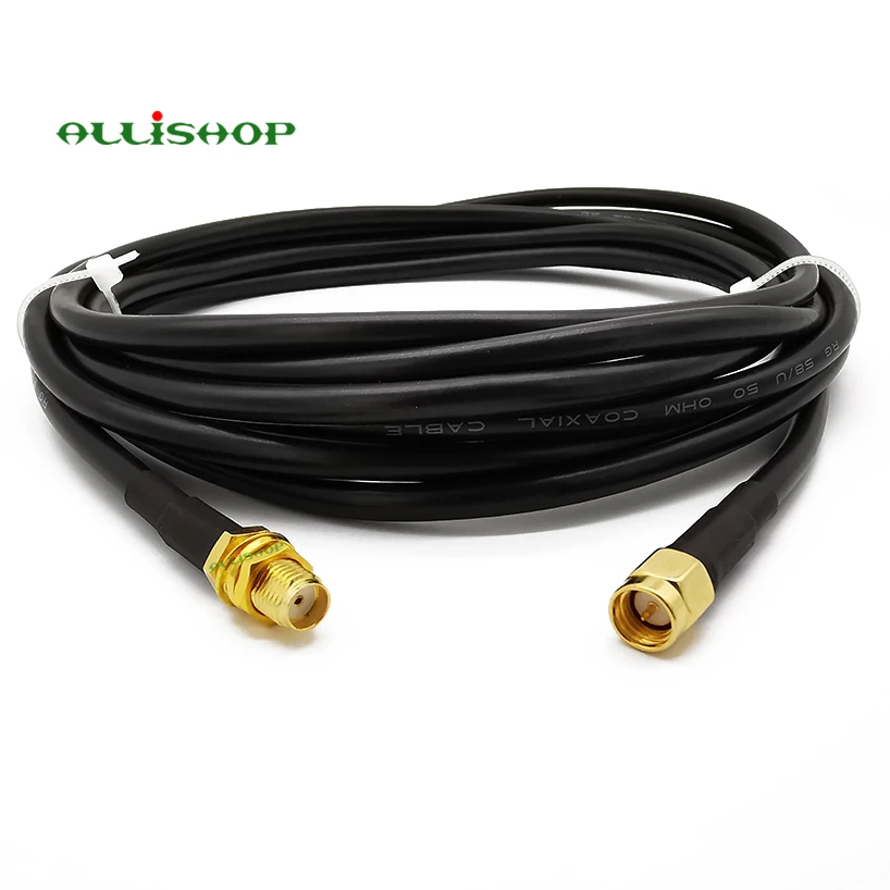 1-30 meters Low Loss Extension Antenna Cable RG58 SMA Male to SMA Female Connector Coaxial Pigtail For LTE 3G 4G LTE Ham ADS-B