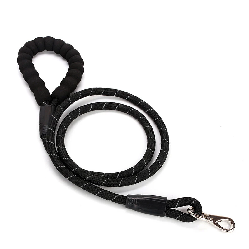 Oxford Cloth Pet Dog Harness and Leash for Medium Large Dogs Reflective Big Dog Vest Harnesses Lead Chain Products arnes perro - Цвет: Black Ordinary Leash