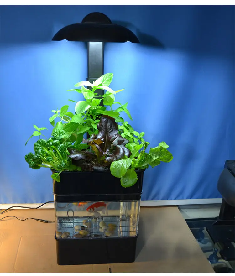 Аквариумный аквариум AQUAPONICS с растениями система полива светодиодный