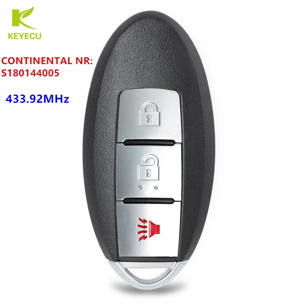 Запасная умная деталь KEYECU 2 + 1 кнопка 433 92 МГц PCF7945 для Nissan Pathfinder 2013 2015 P/N: S180144005|Ключ