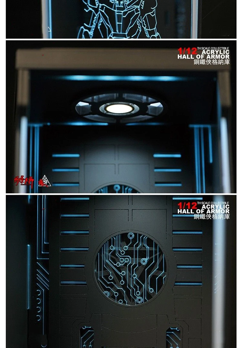 Для сбора игрушек-BOX 1/12 Comicave SHF дисплей коробка подходит фигурка железного человека MK44 зал Броня дисплей коробка Пыленепроницаемый Чехол модель