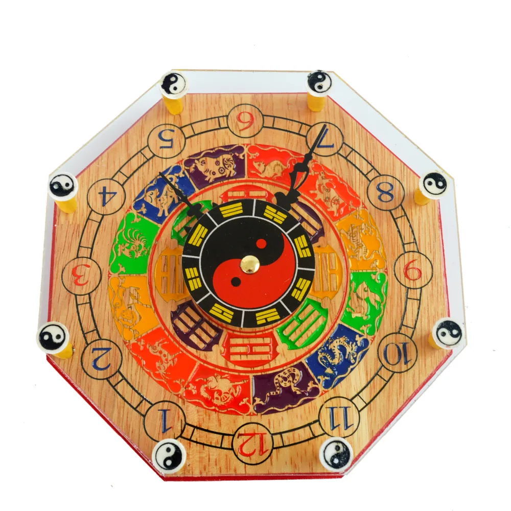 

Feng Shui Ying Yan Bagua Clock with Chinese Zodiac X9004
