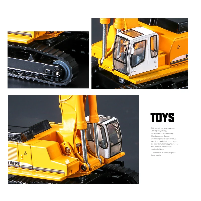 Сплав литья под давлением сверлильный станок грузовик 1: 87 Модель сломанный инженерный грузовик Детская Коллекция игрушки и подарки для детей