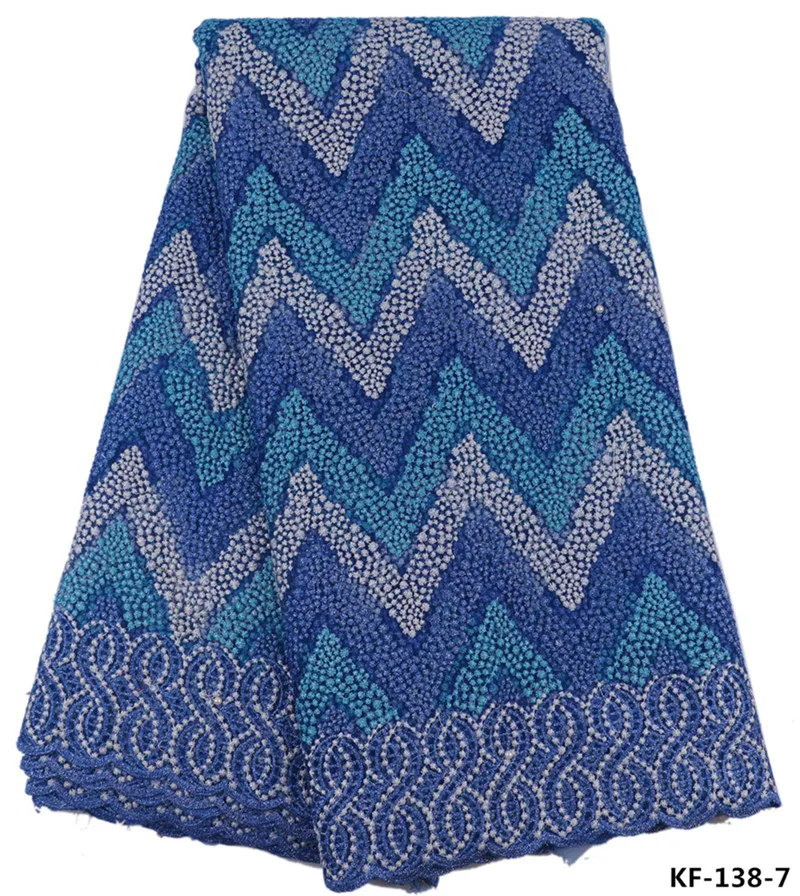 Мода передач pattern Африканский Французский тюль кружева 5 ярдов ткани для женщины