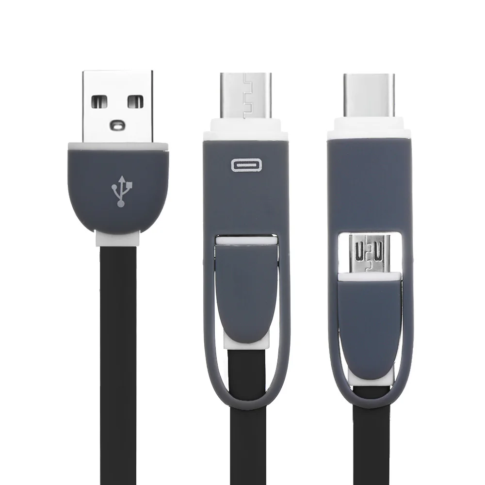 Новый 2 в 1 зарядный шнур адаптер для цифрового USB 3 Type C Micro конвертер кабель