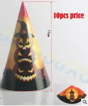 10 шт., детская Радужная шляпа для дня рождения, chlid, украшение в виде короны, бумажная Кепка с рисунком, яркая Праздничная шапка на день рождения - Цвет: 10pcs F