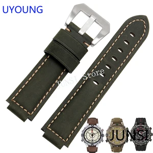 Ремешок UYOUNG для часов Timex T49859  T2N720  T2p141  T2n722  723  738  739, качественный ремешок из натуральной кожи
