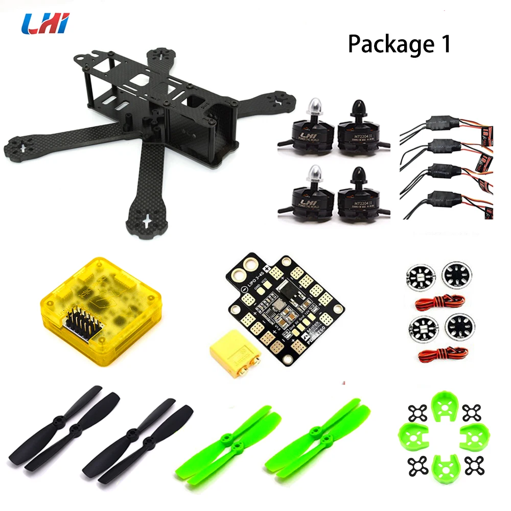 LHI RC drone frame kit 220 мм omnibus f4 управление полетом DX2205/2306 бесщеточный двигатель Airbot wraith 35A ESC Квадрокоптер с камерой