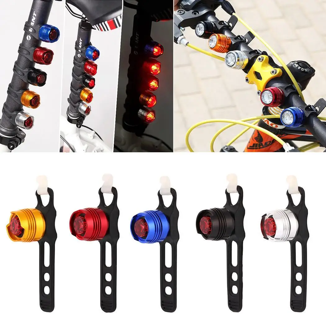 Светодиодный водонепроницаемый велосипедный передний задний шлем красная