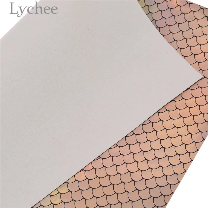 Lychee 21x29 см A4 рыбные весы искусственная кожа ткань высокого качества