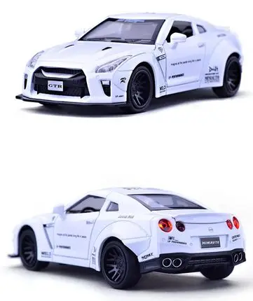 no box Сплав BENZ GT GTR AMG отступить литья под давлением модель автомобиля со звуком светильник miniauto игрушечных автомобилей игрушки для детей 1:32 спортивные автомобили - Цвет: no box
