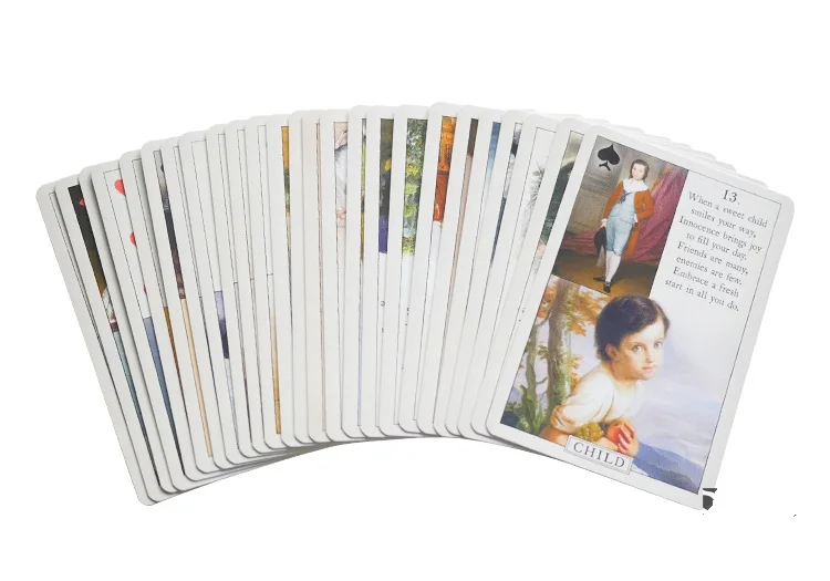 36 печатная плата игры Игральные карты синяя птица Lenormand не Таро английская