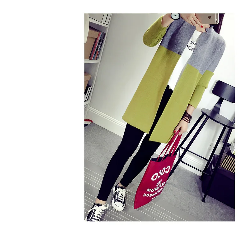 Кардиган женский вязаный крючком повседневный длинный свитер пончо большие