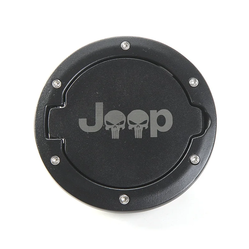 MOPAI крышка бака для Jeep Wrangler JK 2007- автомобильный масляный колпачок крышка топливного бака Крышка для Jeep Wrangler аксессуары для автомобиля Стайлинг - Цвет: A skull