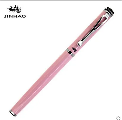 Jinhao 301 синяя, белая, серебряная Ручка-роллер с зажимом, хорошая ручка для письма, металлические шариковые ручки с подарочной коробкой, офисные, школьные принадлежности - Цвет: U