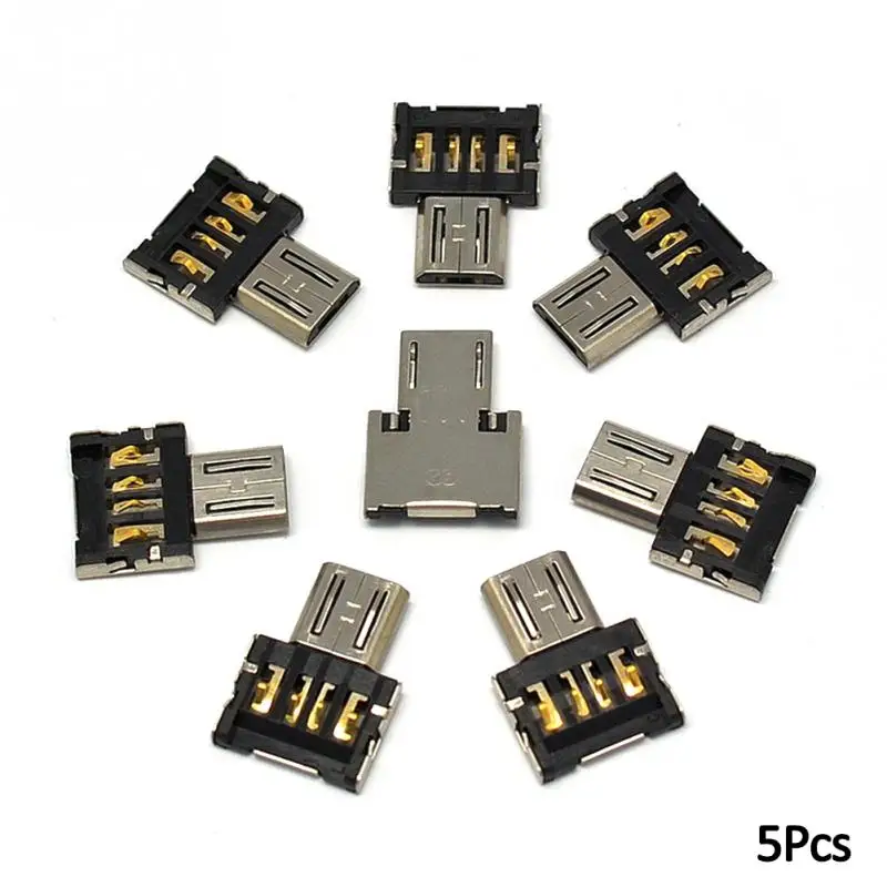 5 шт./лот, протестированный Мини Micro USB к USB разъему OTG USB кабель OTG адаптер для флеш-накопителя для samsung Android Tablet PC