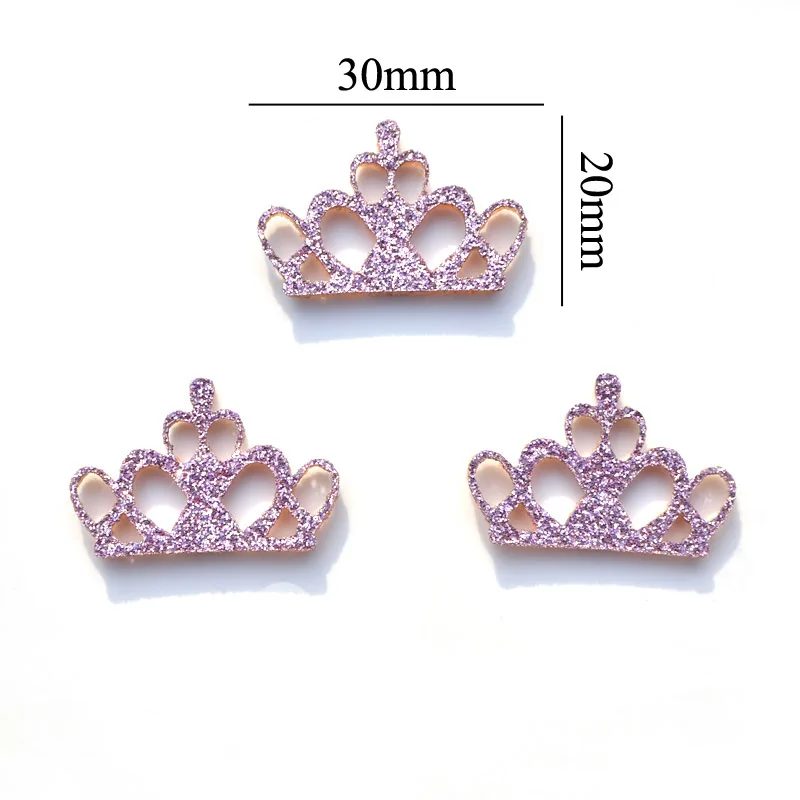 20 шт. блестящие фиолетовые накладки для короны аппликация тканевые