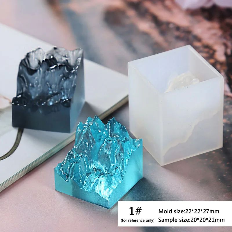 2 шт сплайсинга горный пик силиконовые эпоксидные смолы формы с обеих сторон