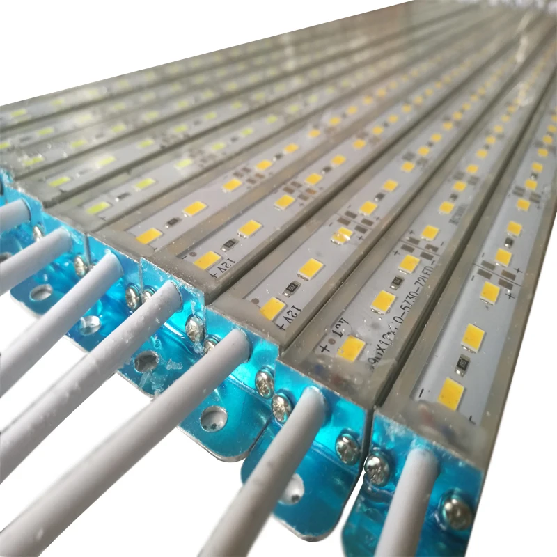 100 см Светодиодная жесткая лента, водонепроницаемая, IP68 SMD 5050 5730, двухрядная, DC 12 В, 36 светодиодов, RGB, теплая, белая, уличное освещение, 5 шт./лот