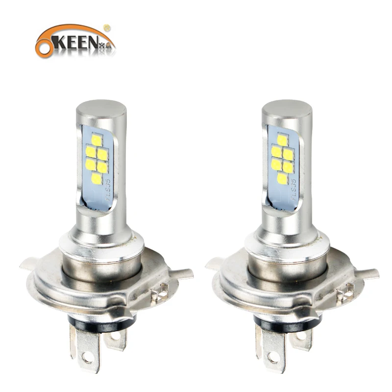 Светодиодсветильник фары OKEEN H4 для мотоцикла противотумансветильник лампы 12SMD 1200