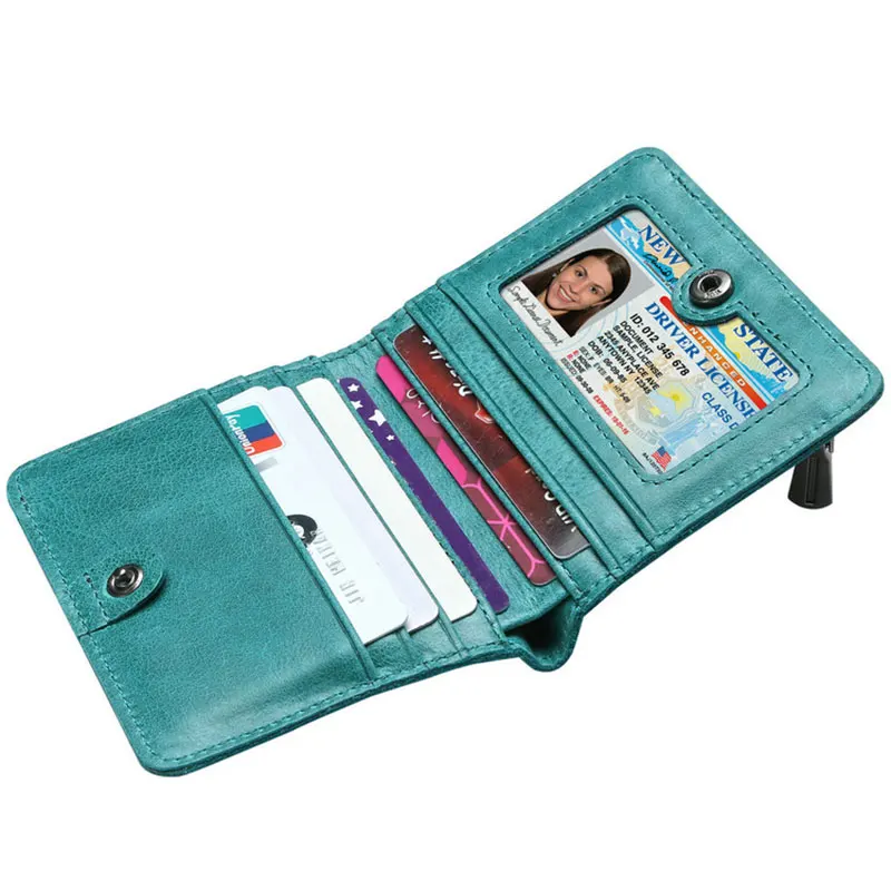 Leeshang женские кошельки настоящий маленький кошелек кожаный женский Rfid