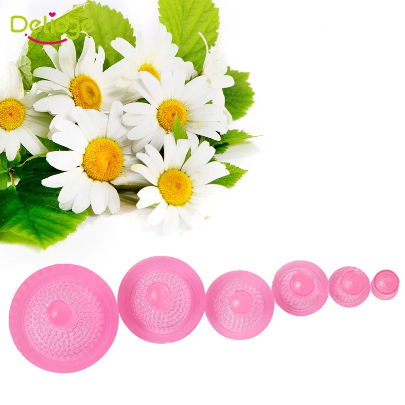 Delidge 6 шт./компл. форма для торта с подсолнечником ромашка цветы Fondant пластиковые