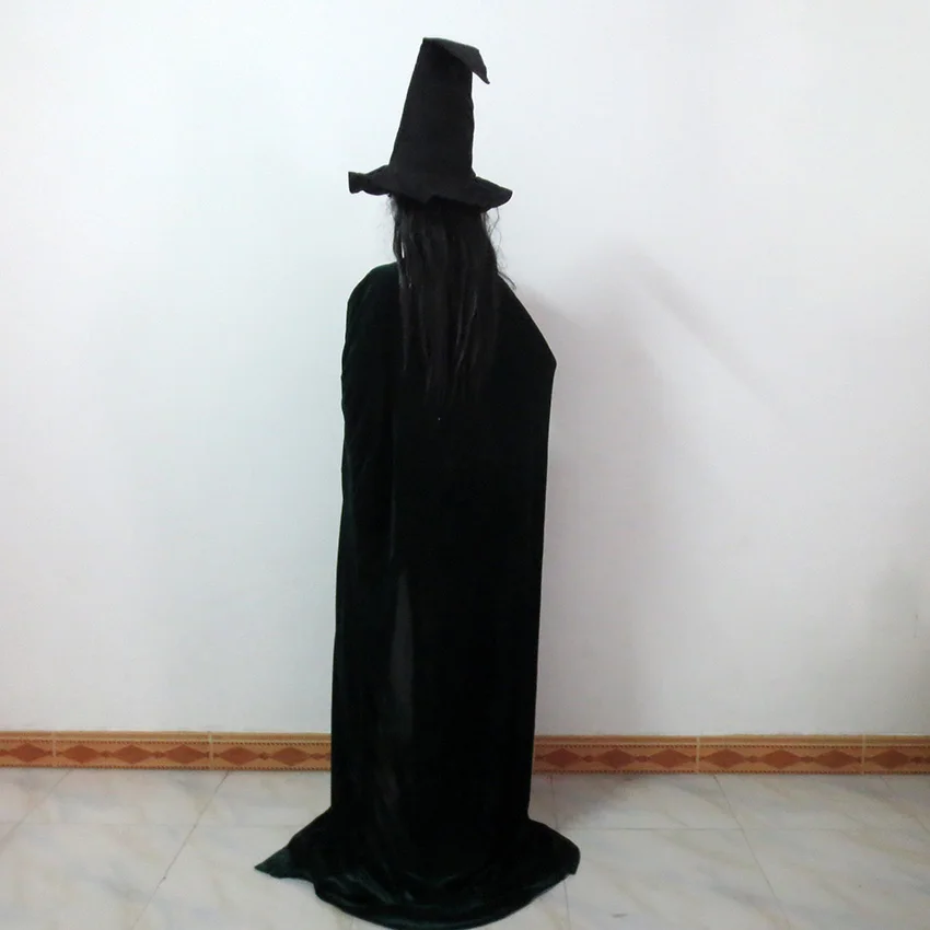Платье для косплея Minerva McGonagall темно зеленый плащ Тренч костюм Хэллоуина на заказ
