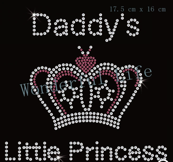 Бесплатная доставка и надписью Daddy's Little принцессы корона со стразами идеально