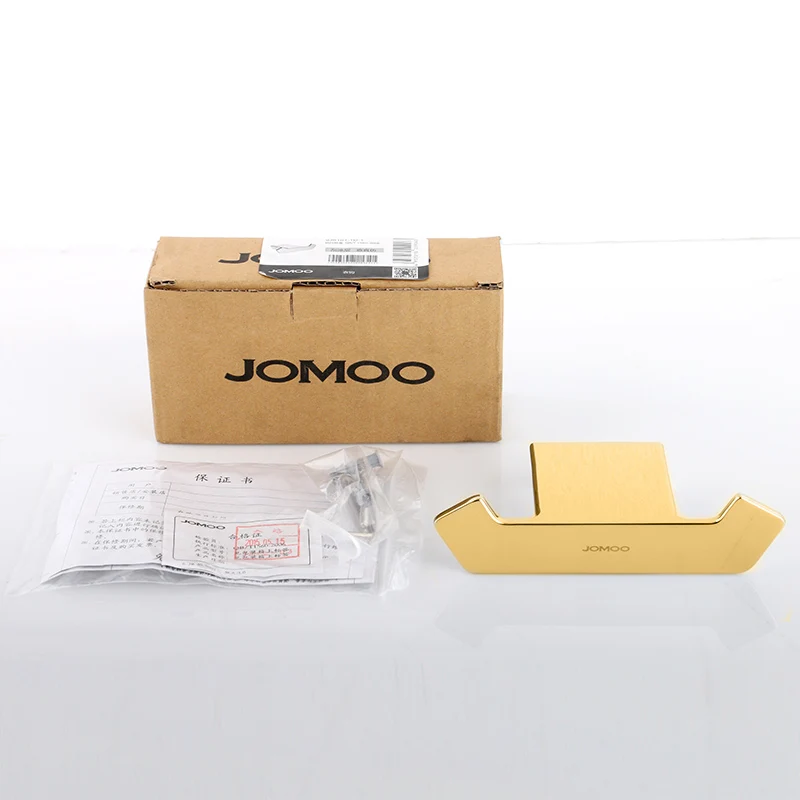 JOMOO крючик для ванной 2 крюка золотой цвет крючок для полотенца и одежды настенный крюк ванные аксессуары для ванной
