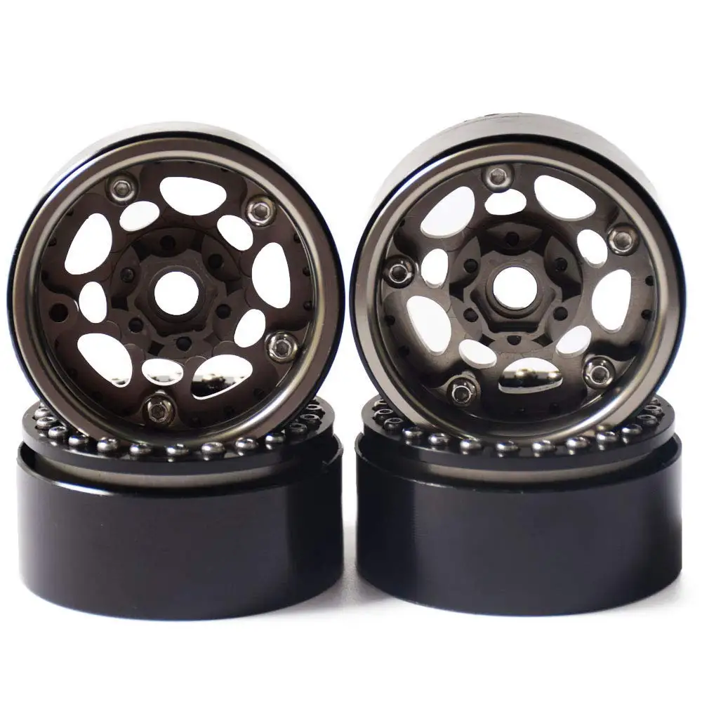 4 шт. Металл 1 9 &quotсверхмощный Beadlock колеса диски для 1/10 RC Гусеничный осевой Scx10 II D90