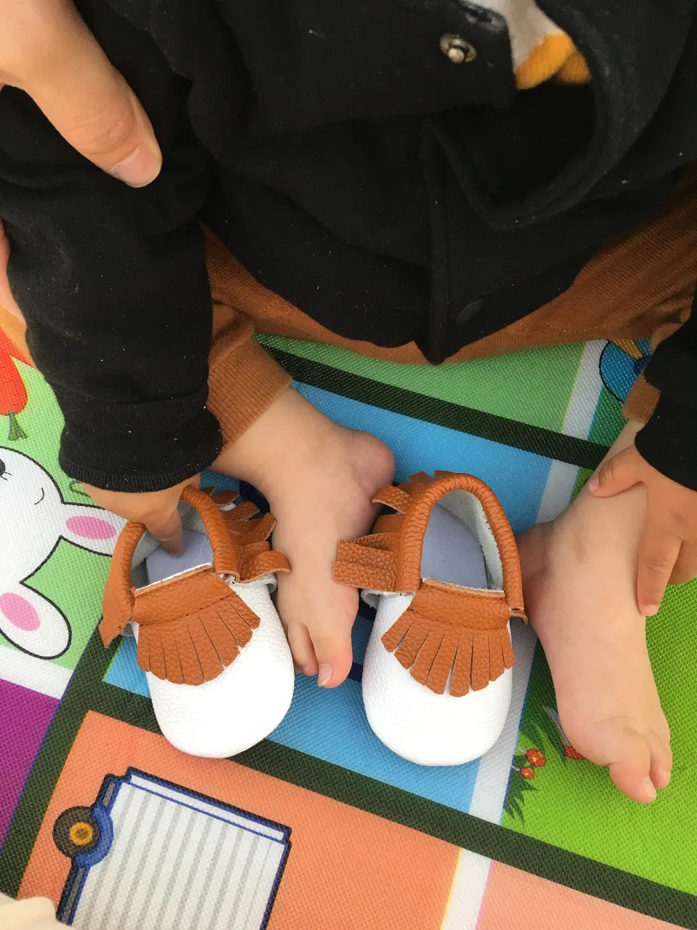 

Leopard Genuine Leather Baby Boy Girl Shoes Moccasins Girl Hard Sole Anti-slip Crib Shoes First Walkers Fringe For Toddler