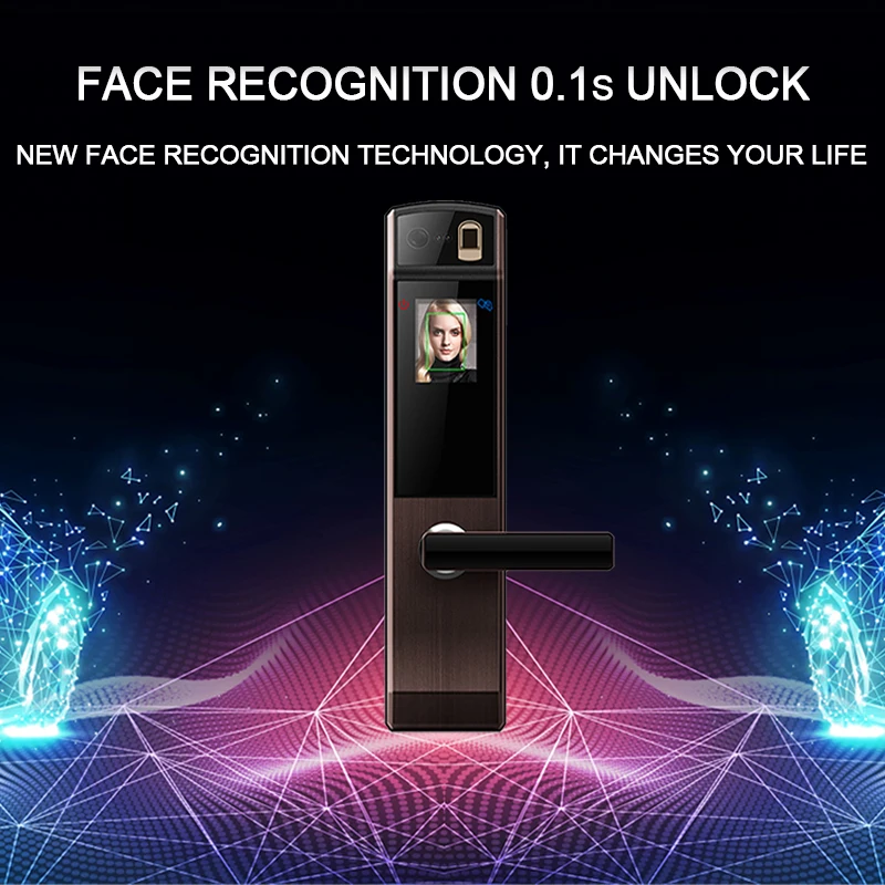 

Цифровой Дверной Замок Eseye с распознаванием лица, электронный замок со сканером отпечатков пальцев, интеллектуальные электронные замки, ум...