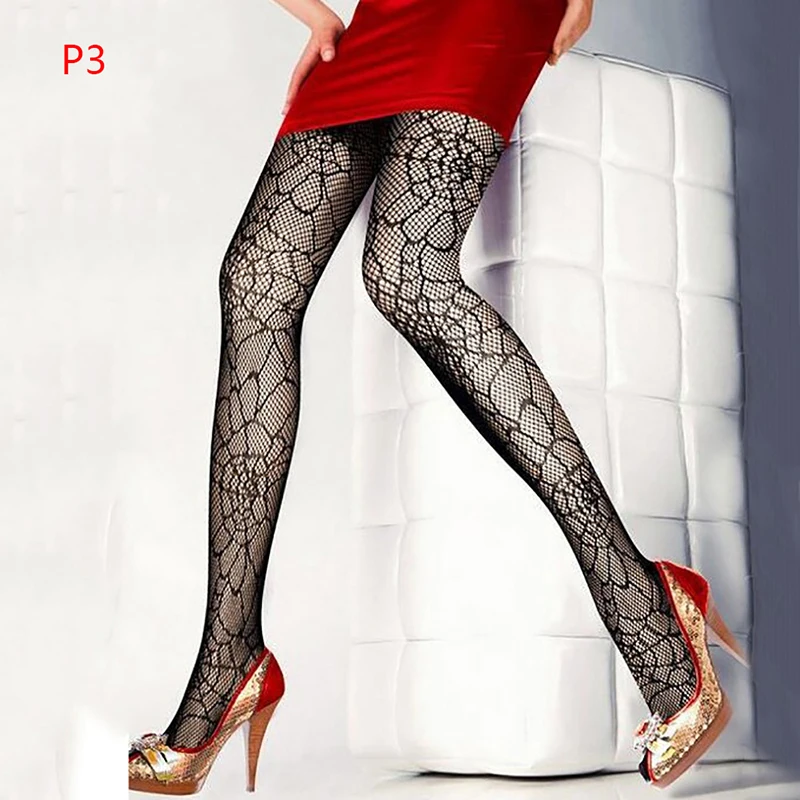 Сексуальные жаккардовые кружевные сетчатые колготки с татуировкой Женские