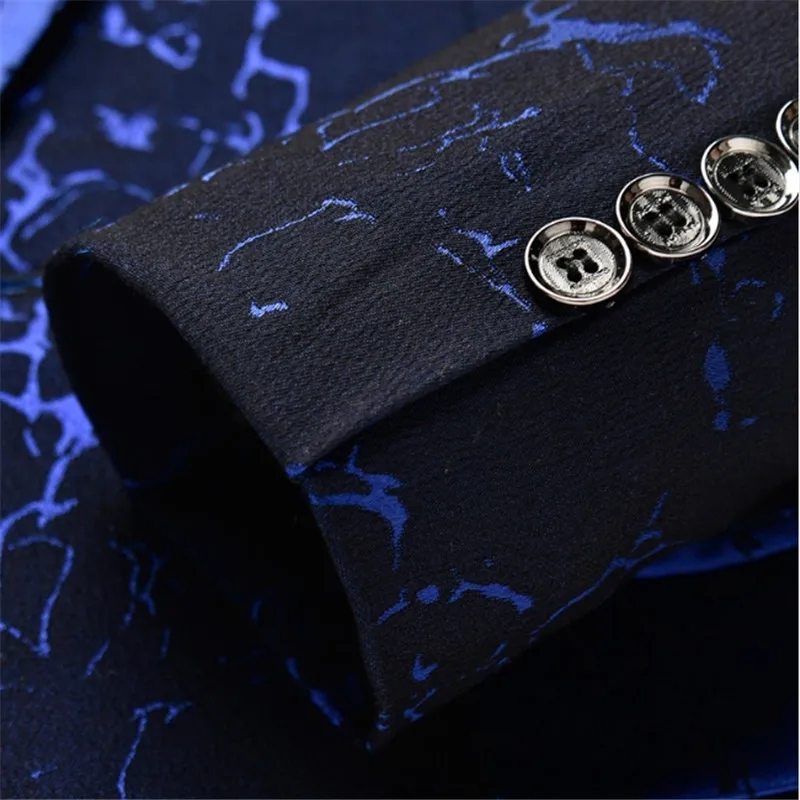 Spring Male Fashion Blazer Commerce Casual Slim Fit Prom Dress Stage Wear Blazers Suit Jacket | Мужская одежда