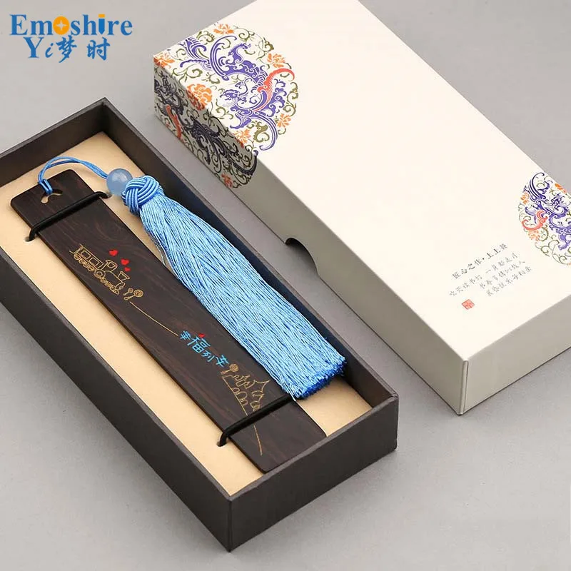 Подарки ручной работы Канцтовары Happy Train закладки из эбенового дерева Подарочная