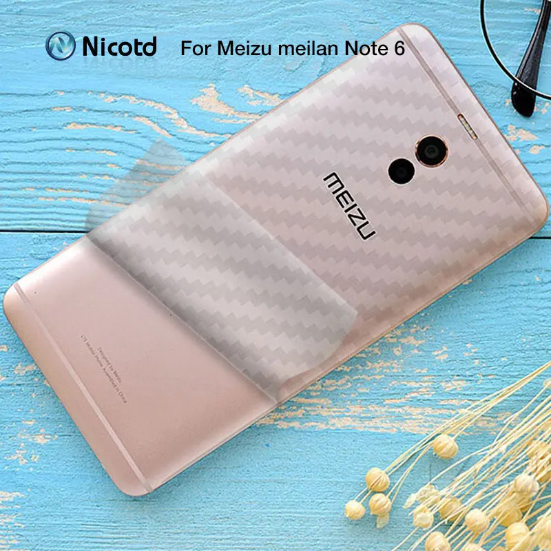 Nicodd 3D защита экрана из углеродного волокна для Meilan Note 9 M6 M6T задняя крышка Защитная
