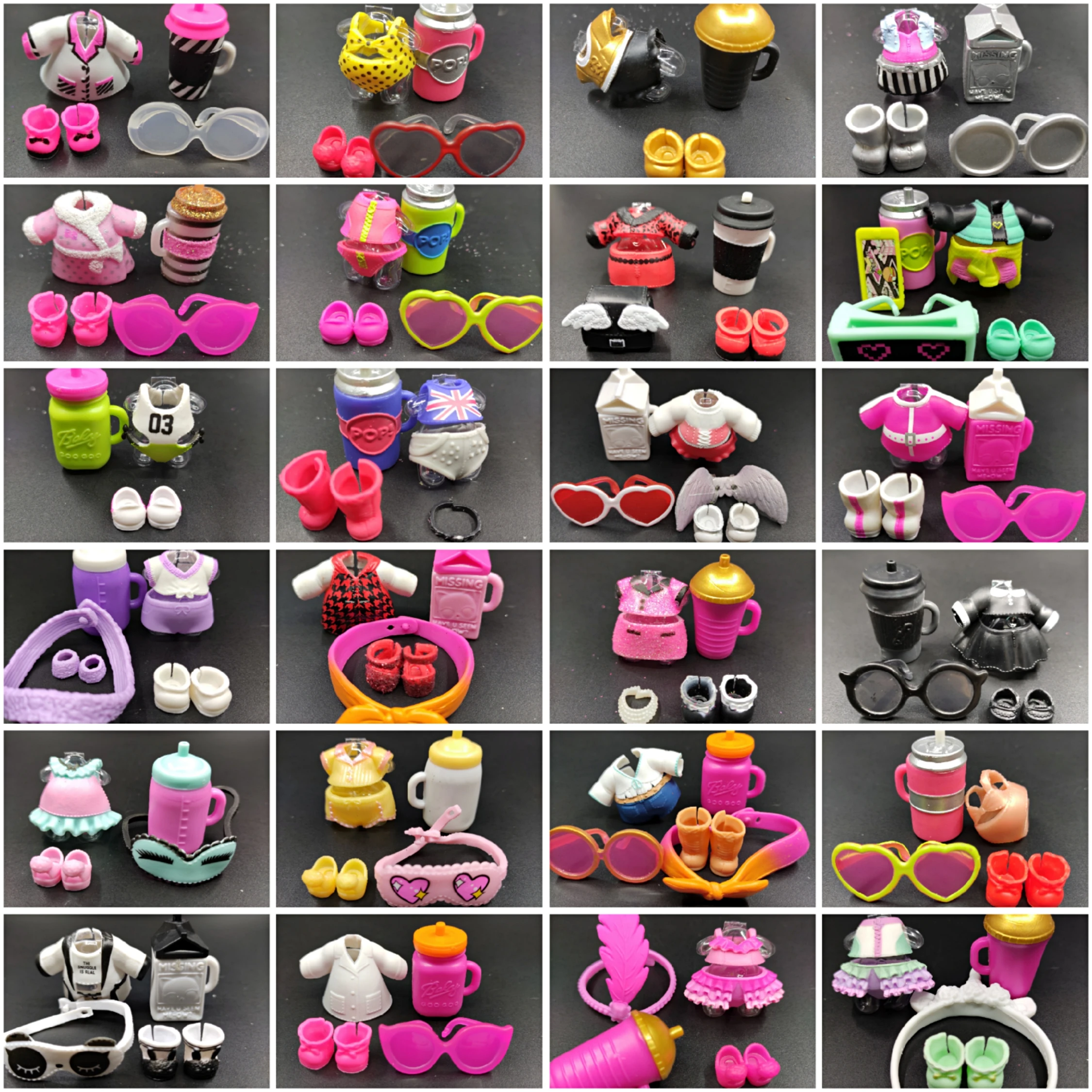 1 комплект оригинальные куклы LOL одежда очки бутылочка обувь аксессуары сделай