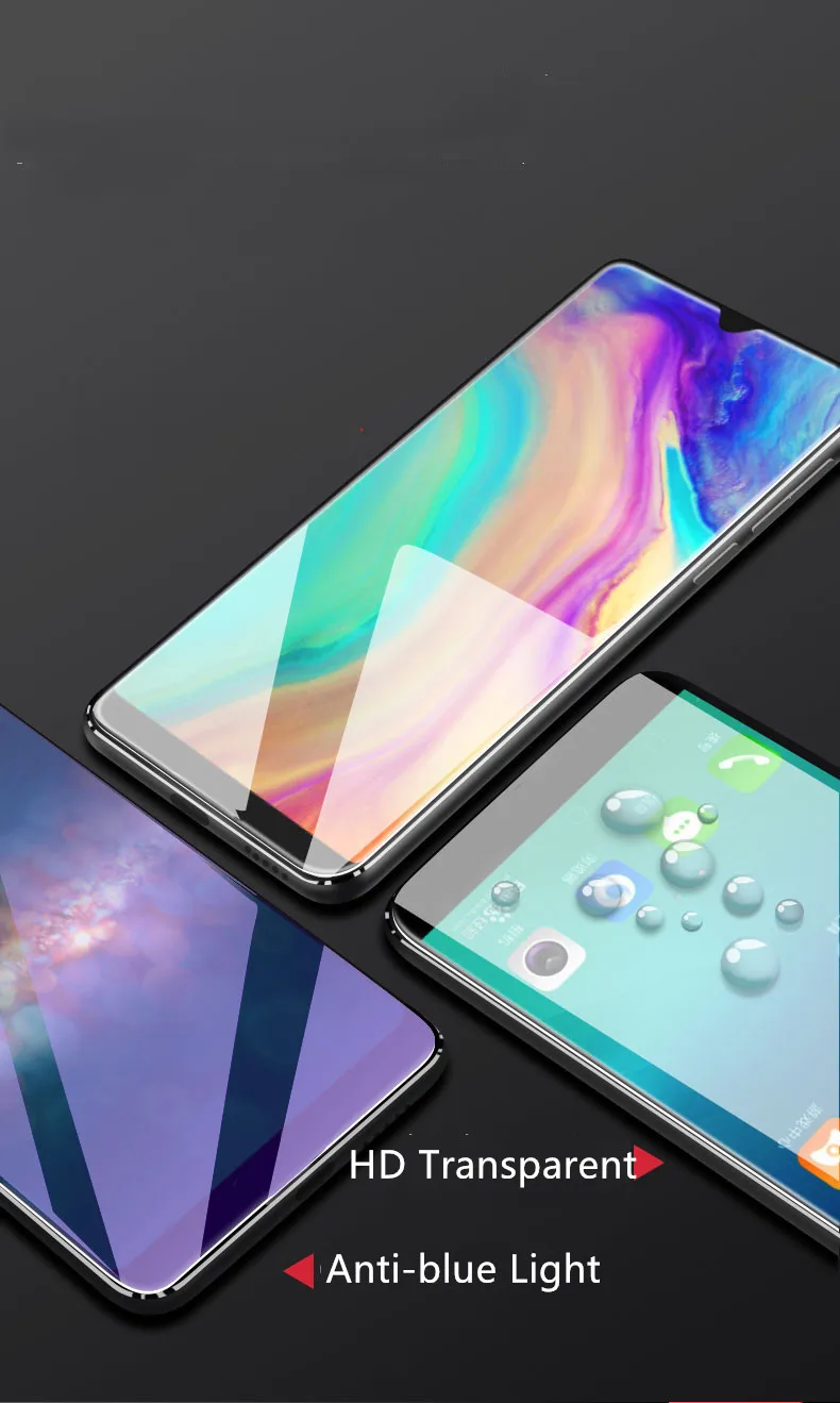 2 шт Полное закаленное стекло для Honor 10i 8A Pro 20 Lite анти-синий луч 9H Защитная пленка для экрана для huawei Y6 Y7 на Honor10i