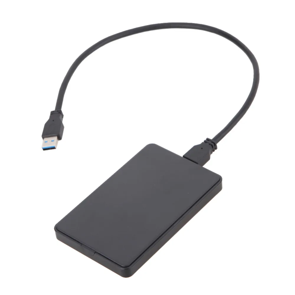 Черный 2 5 дюйма HDD Box USB 3 0 SATA жесткий диск Внешний корпус высокоскоростной