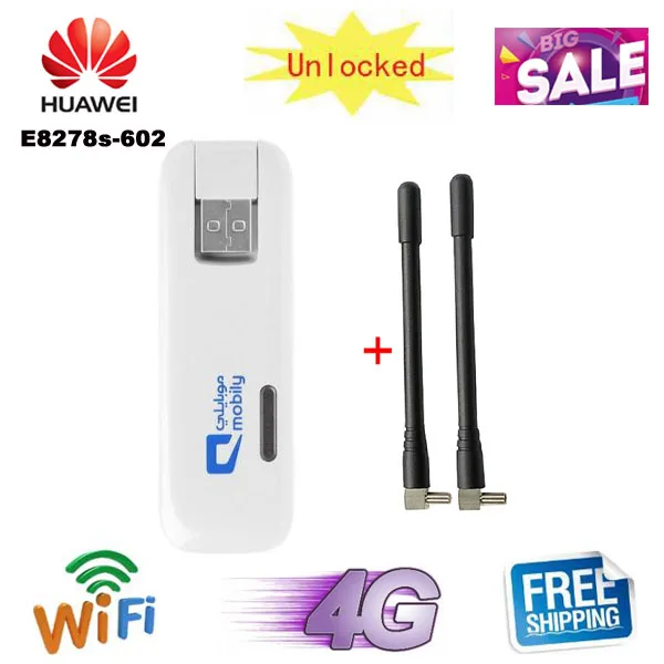 Разблокированный USB модем HUAWEI E8278 E8278S 602 4G с мобильным WiFi LTE CAT4 150 Мбит/с|dongle wireless|dongle