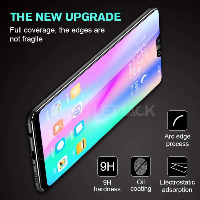 3D углеродное волокно мягкий край закаленное стекло для Huawei Honor 9 10Youth P20 Pro Mate 20X 10 Lite